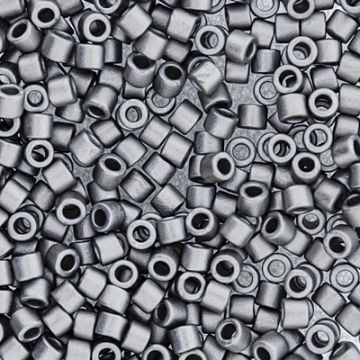 Hochw. jap. Delica Beads platinfb. matt 2,2 mm 50 gr