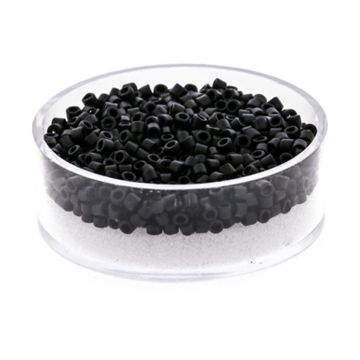 Delica Beads japanische Rocailles black matt 2,2 mm 7 gr