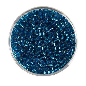 Delica Beads japanische Rocailles silverlined blue 2,2 mm 9 gr