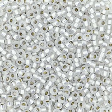 Jap. Miyukirocailles silverlined crystal matt 1,5 mm 50 gr