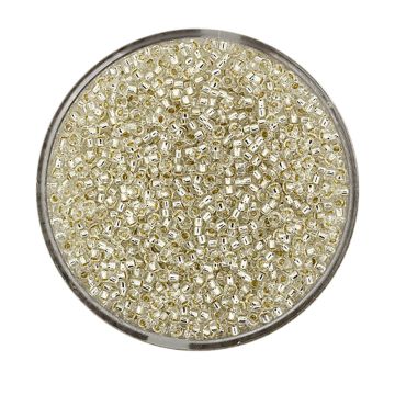 Jap. Miyukirocailles silverlined crystal 1,5 mm 10 gr