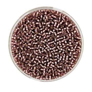 Jap. Miyukirocailles silverlined amethyst 1,5 mm 10 gr