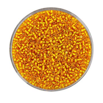 Jap. Miyukirocailles silverlined orange 1,5 mm 10 gr