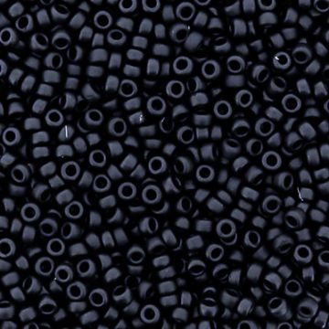 Jap. Miyukirocailles black matt 1,5 mm 50 gr