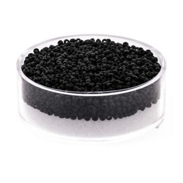 Japanische Miyuki Rocailles black matt 1,5 mm 10 gr