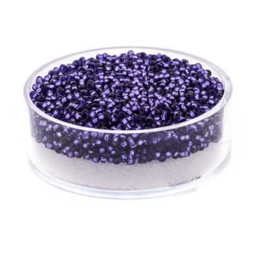 Jap. Miyukirocailles silverlined purple 1,5 mm 10 gr