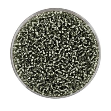Japanische Miyuki Rocailles silverlined black diamond 1,5 mm 10 gr