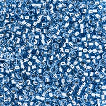 Jap. Miyukirocailles silverlined turquoise 1,5 mm 50 gr
