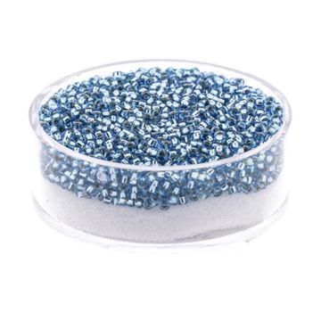 Jap. Miyukirocailles silverlined turquoise 1,5 mm 10 gr