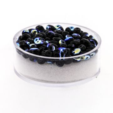 Super Duo 2-loch blau iris 2,5x5 mm