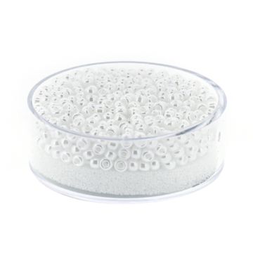 Japanische Miyuki Rocailles pearl white 2,5 mm 12 gr