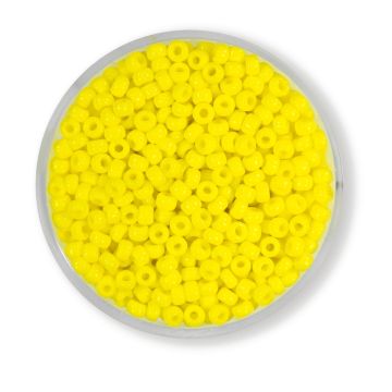 Japanische Miyuki Rocailles satt gelb 2,5 mm 12 gr