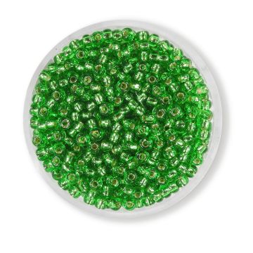 Jap. Miyukirocailles silverlined light green 2,5 mm