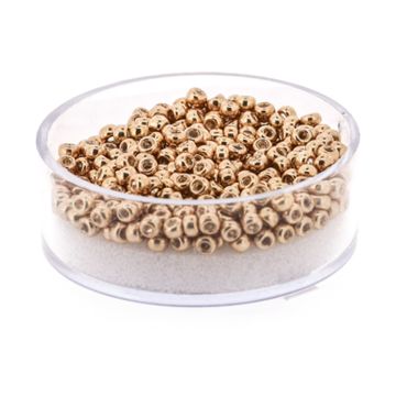 Japanische Miyuki Rocailles metallic gold 2,5 mm 7 gr