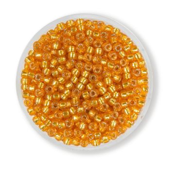 Jap. Miyukirocailles silverlined orange 2,5 mm 12 gr