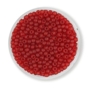 Jap. Miyukirocailles transp.matt light siam 2,5 mm 12 gr