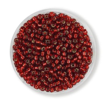 Jap. Miyukirocailles silverlined light siam 2,5 mm 12 gr