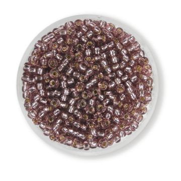 Japanische Miyuki Rocailles silverlined light amethyst 2,5 mm 12 gr