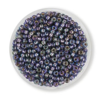 Jap. Miyukirocailles silverlined tanzanite rainbow 2,5 mm 12 gr