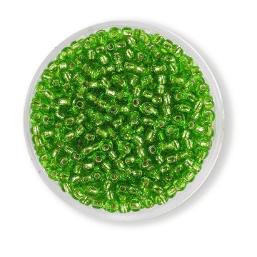 Jap. Miyukirocailles silverlined peridot 2,5 mm 12 gr