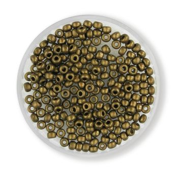 Japanische Miyuki Rocailles metallic dorado matt 2,5 mm 4 gr