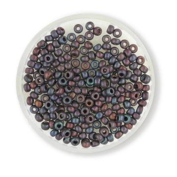 Japanische Miyuki Rocailles brown irisierend 2,5 mm 4 gr