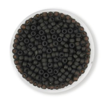 Jap. Miyukirocailles transp.matt dark brown 2,5 mm