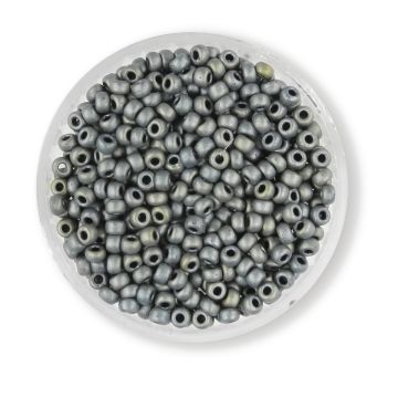 Japanische Miyuki Rocailles matt dark grey 2,5 mm 10 gr
