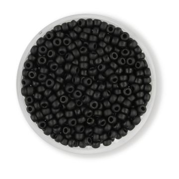 Japanische Miyuki Rocailles matt black 2,5 mm 12 gr