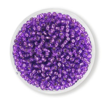 Jap. Miyukirocailles silverlined lilac 2,5 mm 12 gr