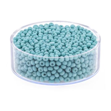 Rocailles pastell türkis satt matt 2,6 mm
