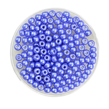 Rocailles DeluXes mittelblau 3 mm