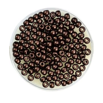 Rocailles DeluXes dunkelbraun 3 mm