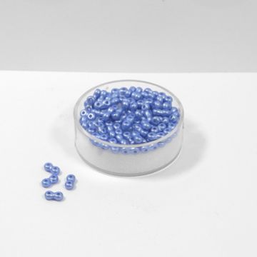 Infinity Beads DeluXes mittelblau 3x6 mm ca. 70 St. = 5,5 gr.