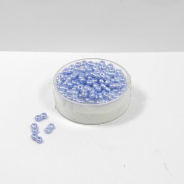 Infinity Beads DeluXes hellblau 3x6 mm ca. 70 St. = 5,5 gr.