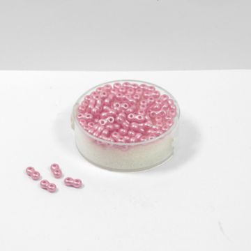 Infinity Beads DeluXes rosa 3x6 mm ca. 70 St. = 5,5 gr.