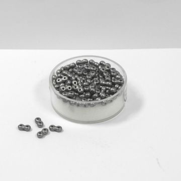 Infinity Beads DeluXes grau 3x6 mm ca. 70 Stück. = 5,5 gr.