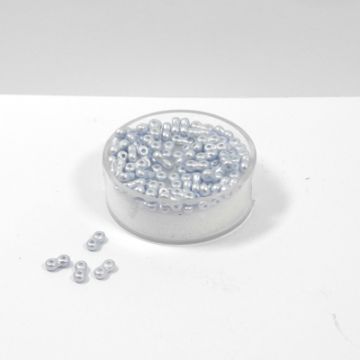 Infinity Beads DeluXes silbergrau 3x6 mm ca. 70 Stück. = 5,5 gr.