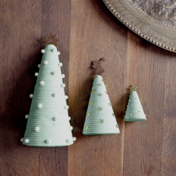 Papierkordel Weihnachtsbaum mintgrün