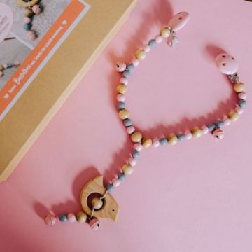 Kinderwagenkette rosa