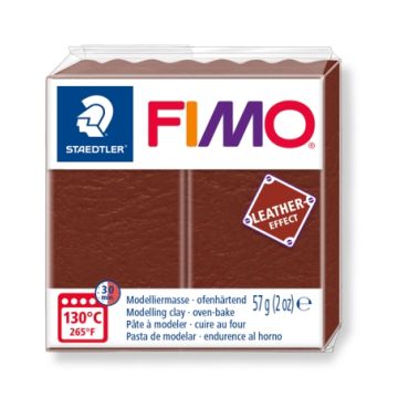 Fimo leather-effect nuss 57 gr 1 Stück