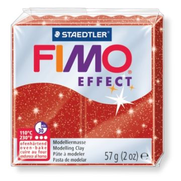 Fimo effect glitter rot 57 gr 1 Stück