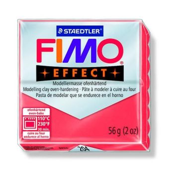 Fimo effect transparent rot 57 gr 1 Stück