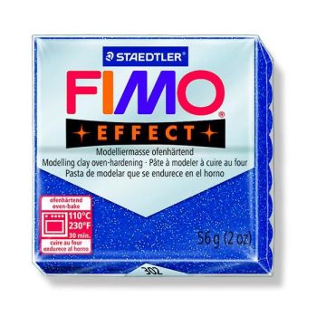 Fimo effect glitter blau 57 gr 1 Stück