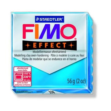 Fimo effect transparent blau 57 gr 1 Stück