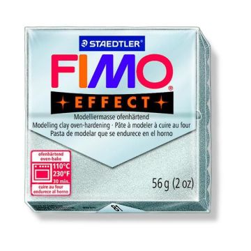 Fimo effect metallic silber 57 gr 1 Stück