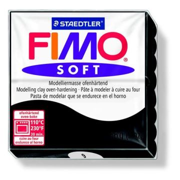 Fimo soft schwarz 57 gr 6St F8020-9 4006608809898  