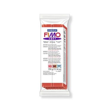 Fimo soft Großblock Modelliermasse indischrot 350 gr. 1 Stück