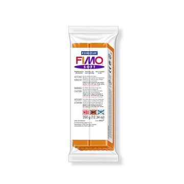 Fimo soft Großblock Modelliermasse mandarine 350 gr. 1 Stück
