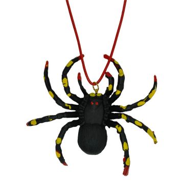 Kette Spinne schwarz rot